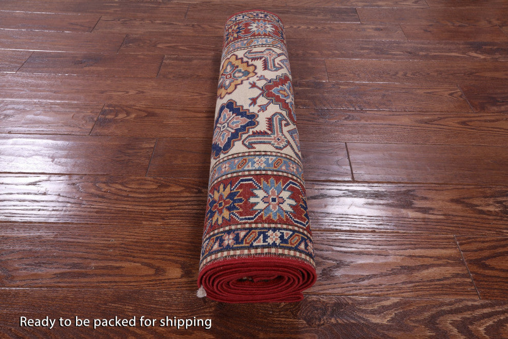 Runner Super Kazak Hand Knotted Wool Rug 2' 9" X 9' 6" Q10647