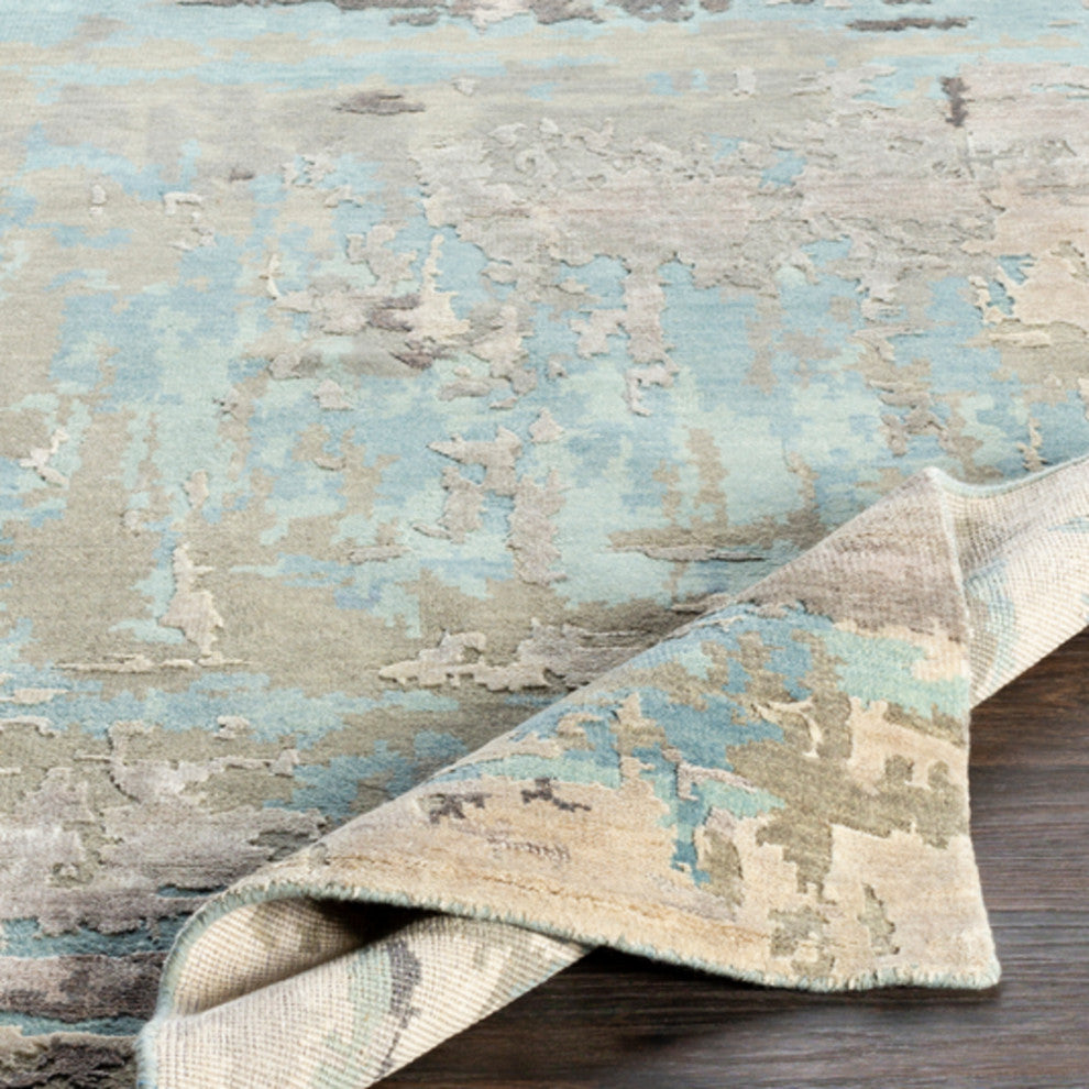 Surya Arte RTE-2301 Modern Area Rug, Sage, 2' x 3' Rectangle