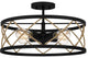 Quoizel-QSF5632MBK- 4Light Semi-Flush Mount, Quoizel Semi-Flush Mount