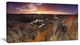 Rural Autumn Sunset Panorama, Landscape Canvas Art Print, 32"x16"