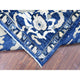 Byzantine Blue Peshawar With Mahal Design Wool Hand Knotted Rug, 8'2"x9'8"
