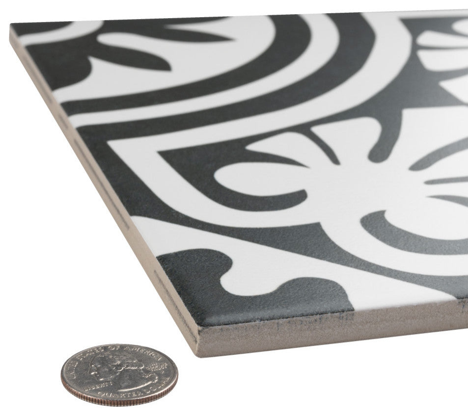 Majestic Tiena Black Porcelain Floor and Wall Tile