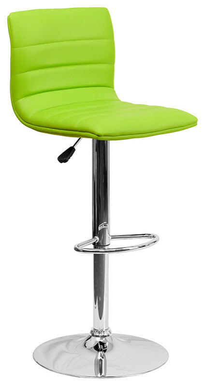 Green Vinyl Barstool