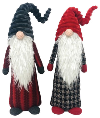 17" Tall Xmas Gnomes, Set of 2