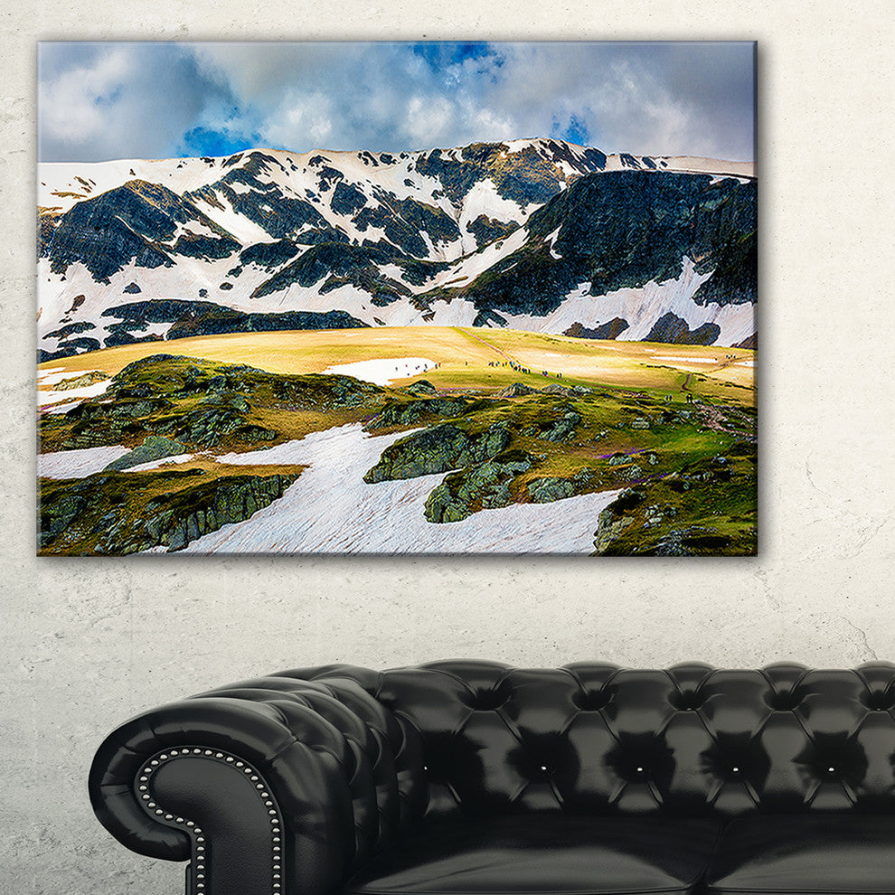 "Rila lakes and Mountains in Bulgaria" Landscape Wall Artwork, 1 Panel