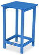 Polywood Long Island 26" Counter Side Table, Pacific Blue