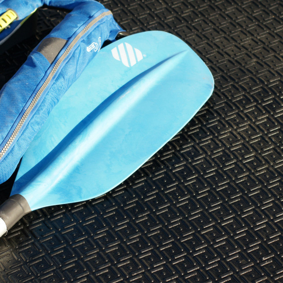 Rubber-Cal Shark Tooth II Heavy-Duty Rubber Mat - Black, 48 x 72 x 0.5 in.