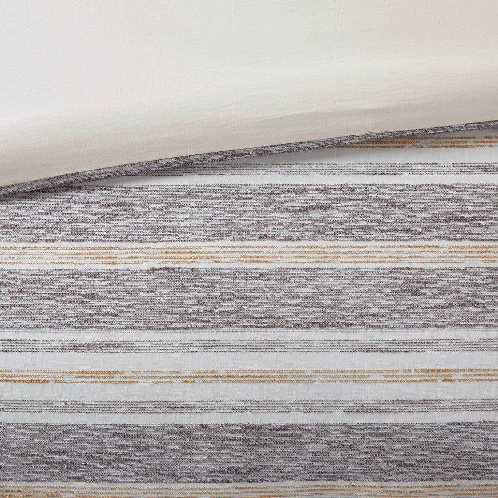 Madison Park Signature Oversized Jacquard Striped Comforter Set