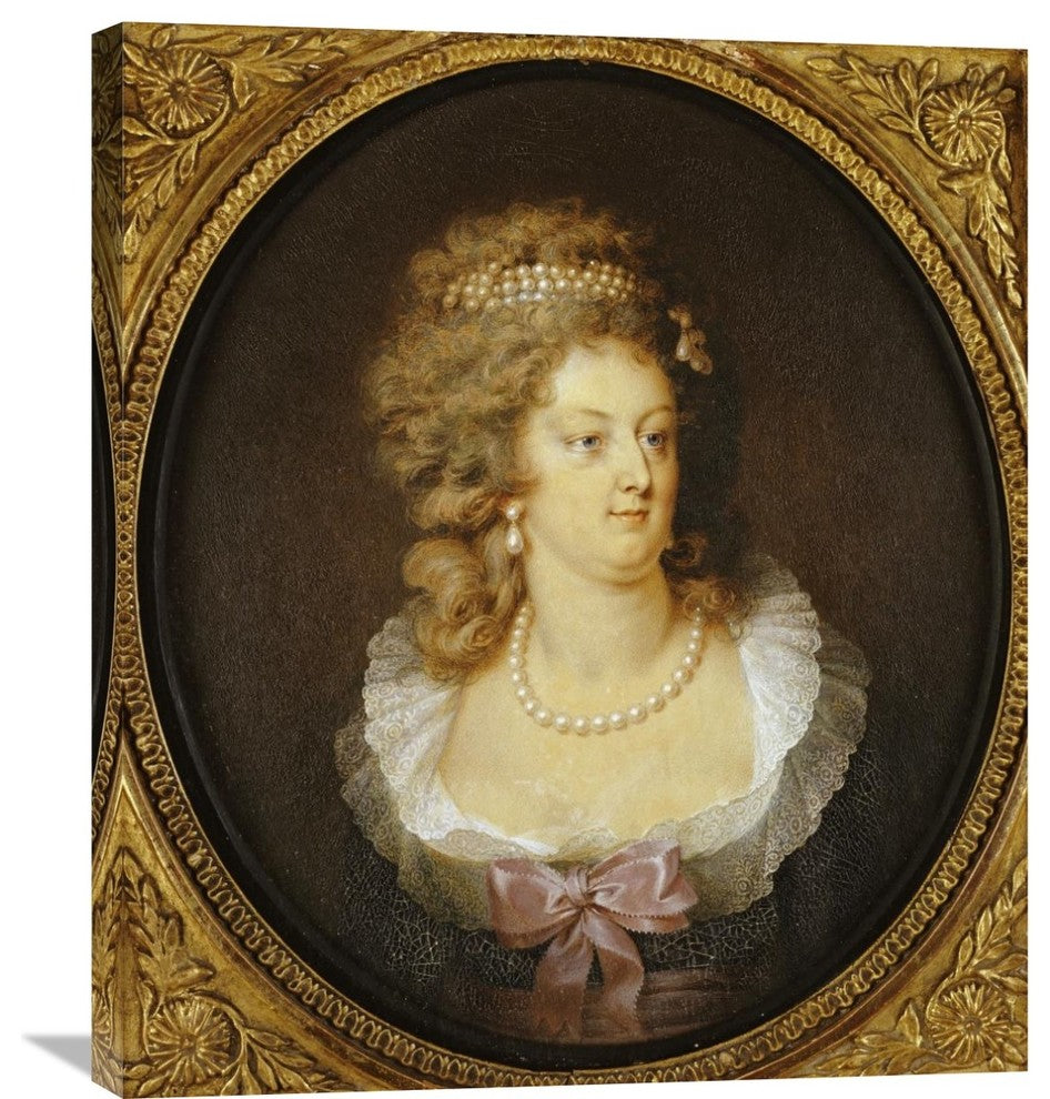 "Bust Portrait of Marie-Antoinette" Artwork, 26" x 30"