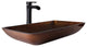 Donatello 23"L x 15"W Glass Vessel Sink and Niko 11"H Faucet Set