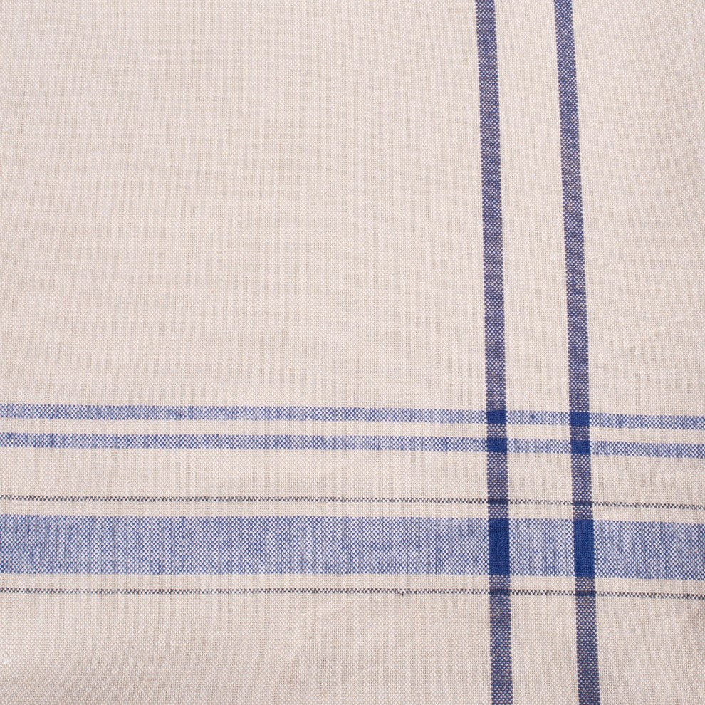 DII Nautical Blue French Stripe Tablecloth