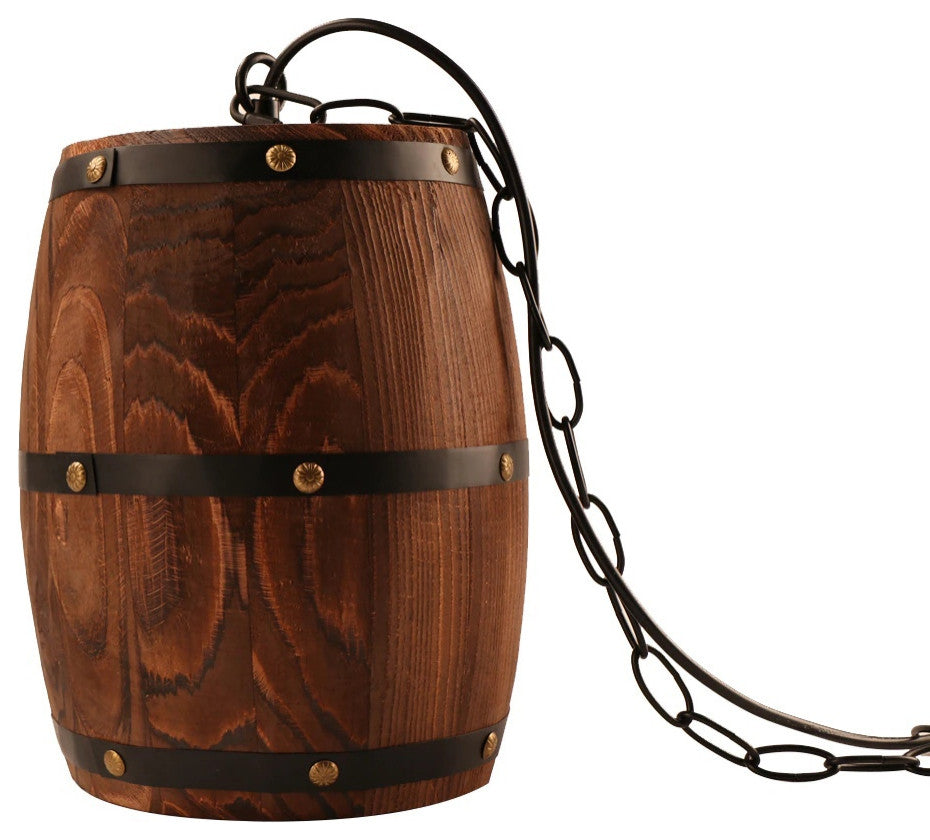 MIRODEMIÂ® Saint-Jean-Cap-Ferrat Wine Barrel Pendant Light for Restaurant, D13