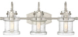 Quoizel DNY8603BN Three Light Bath Fixture, Brushed Nickel Finish