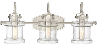 Quoizel DNY8603BN Three Light Bath Fixture, Brushed Nickel Finish