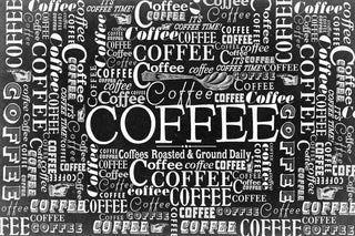 "Coffee Pattern" Painting Print on Canvas