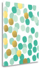 "Abstract Painting Mint And Gold" By Linda Woods, Giclee on Gallery Wrap Canvas