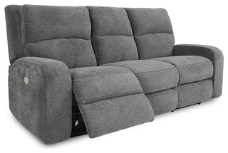 Polaris Slate Power Reclining Sofa and Recliner