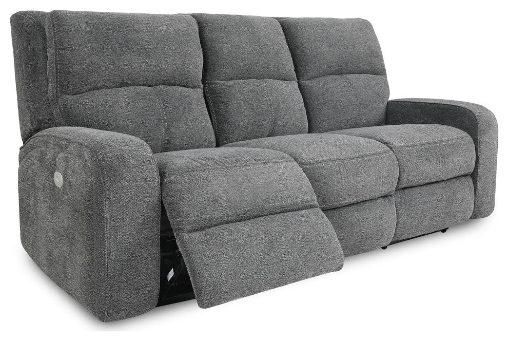 Polaris Slate Power Reclining Sofa and Recliner