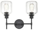 Millennium 6942-MB Two Light Vanity, Matte Black Finish
