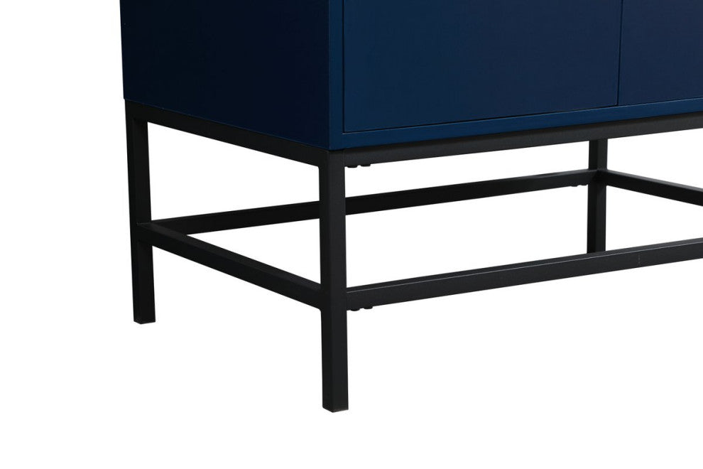 Home Living 19" Modern Blue-Light Bathroom Vanity