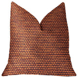 Roseate Orange Luxury Throw Pillow, 22"x22"