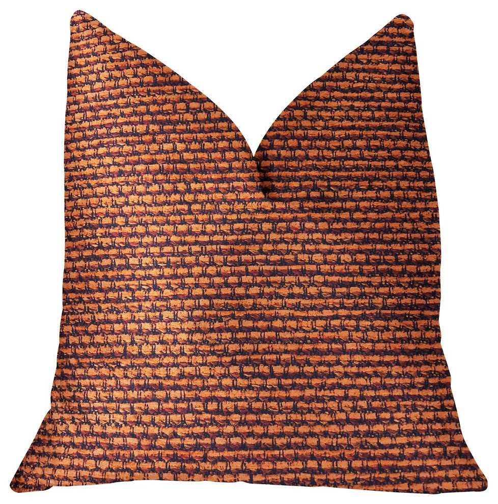 Roseate Orange Luxury Throw Pillow, 22"x22"