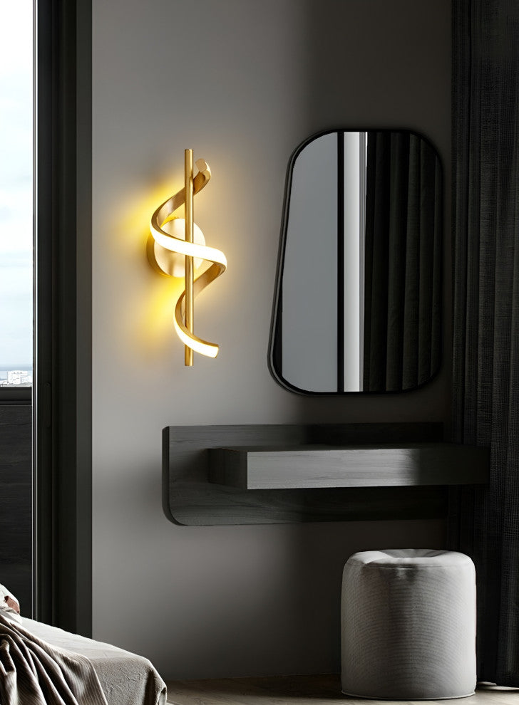Marbella | Modern Creative LED Wall Sconce, Gold, Cool Light