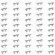 Abs Plastic Trouser Skirt Hangers, Perfect for Skirts, Pants, Slacks, Jeans, Gray, 50-Pack
