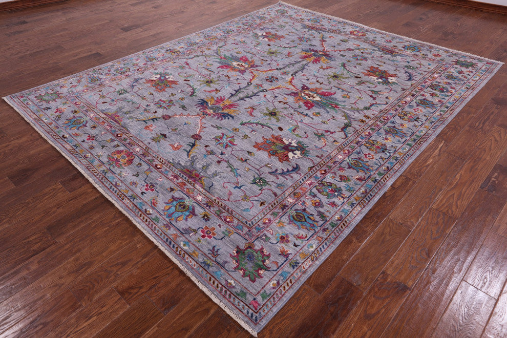 8' 0" X 10' 0" Hand Knotted Persian Tabriz Wool Rug Q8215