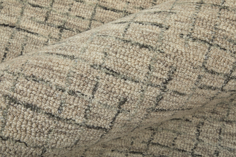 Weave & Wander Natal Transitional Solid, Ivory/Gray/Taupe, 8'x10'