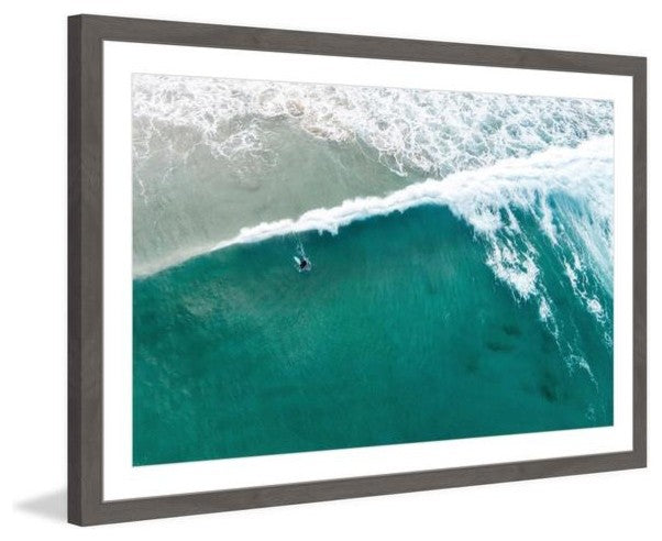 "Riding the Wave" Framed Painting Print, 18"x12"
