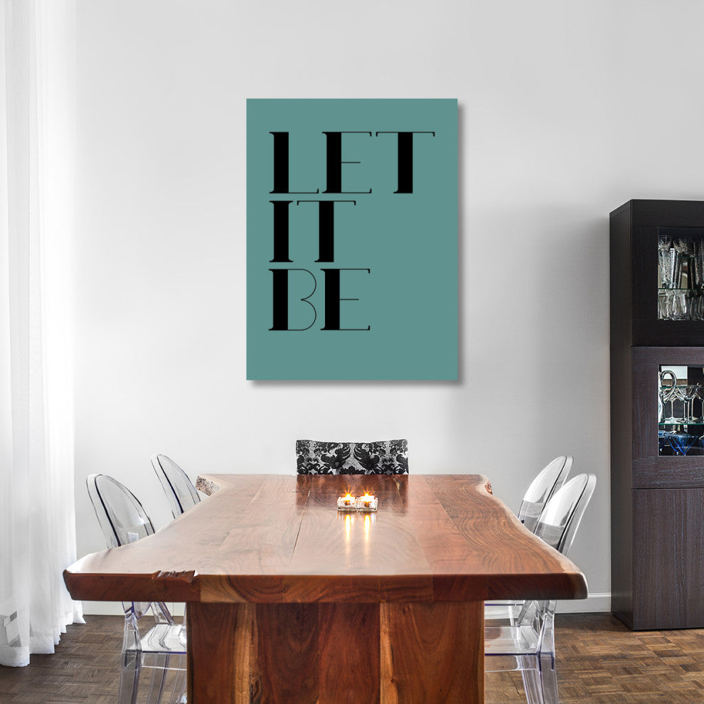 "Let It Be Poster  Blue" Fine Art Print