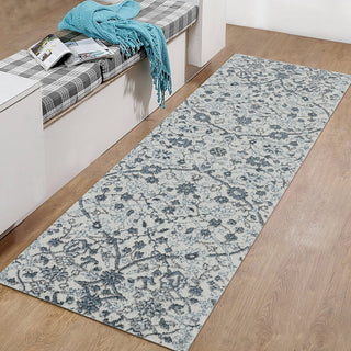 Alexandria Ivey Runner, Blue, 2' x 6', Floral