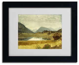 'Wind River Country' Matted Framed Canvas Art by Albert Biersdant