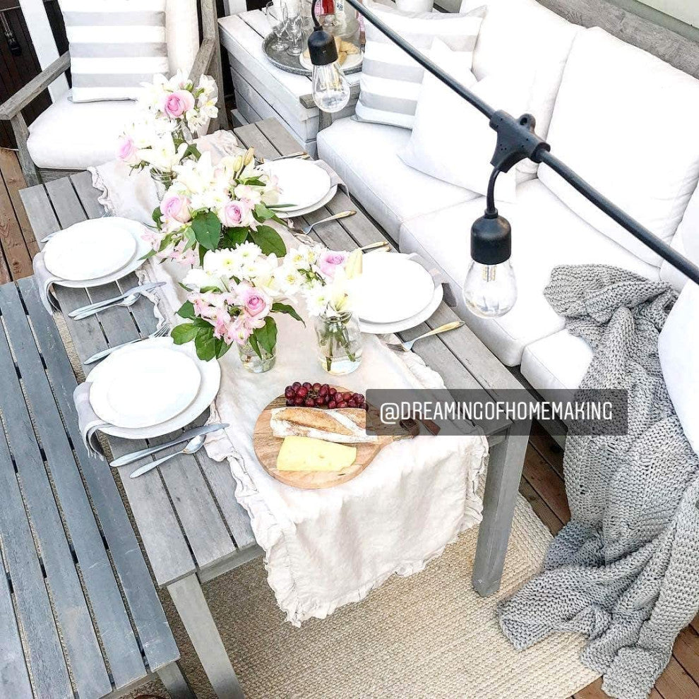 Brightech Ambience Pro - Waterproof LED Outdoor String Lights - 1W Vintage, 48 Ft String