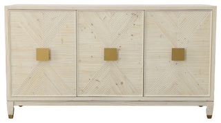 Castlewood 66.25" 3-Door Sideboard, White Washed