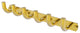 Remi 6 Position Tie and Belt Rack, Polished Brass