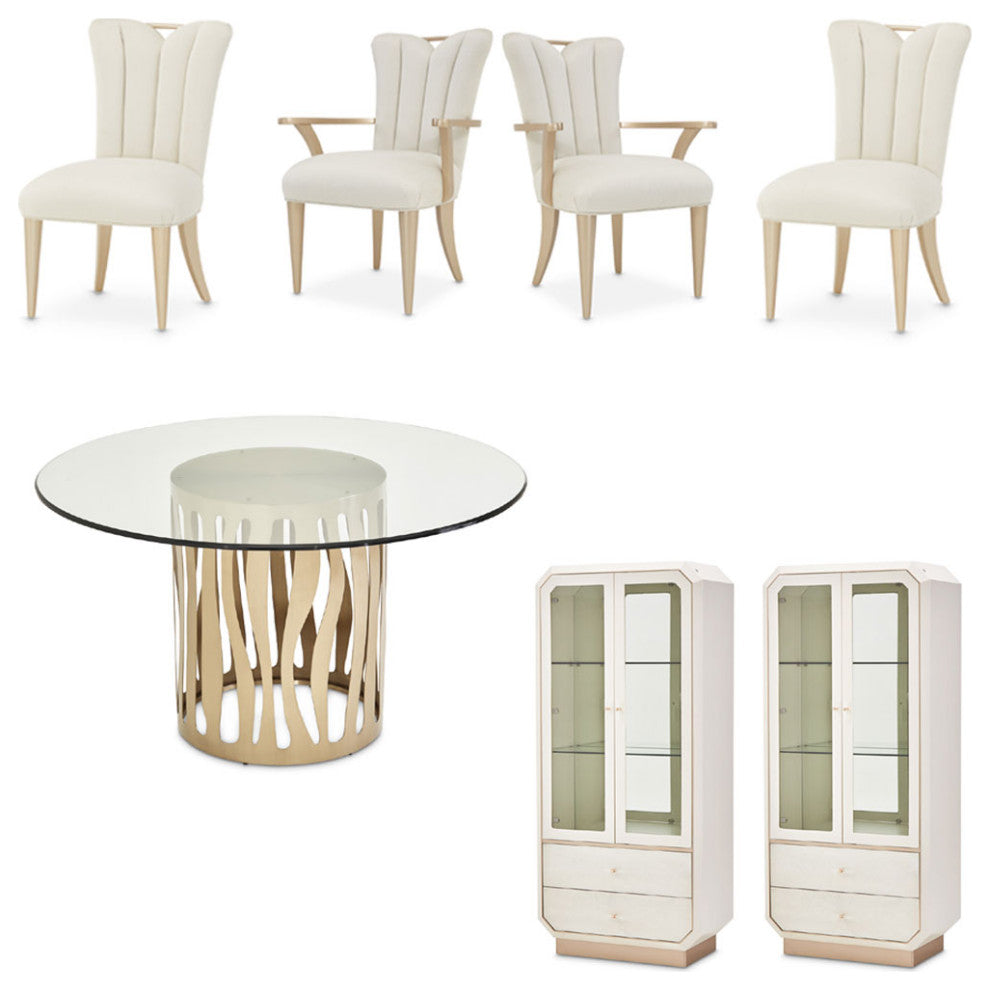 AICO Furniture La Rachelle 7 Piece Dining Table Set