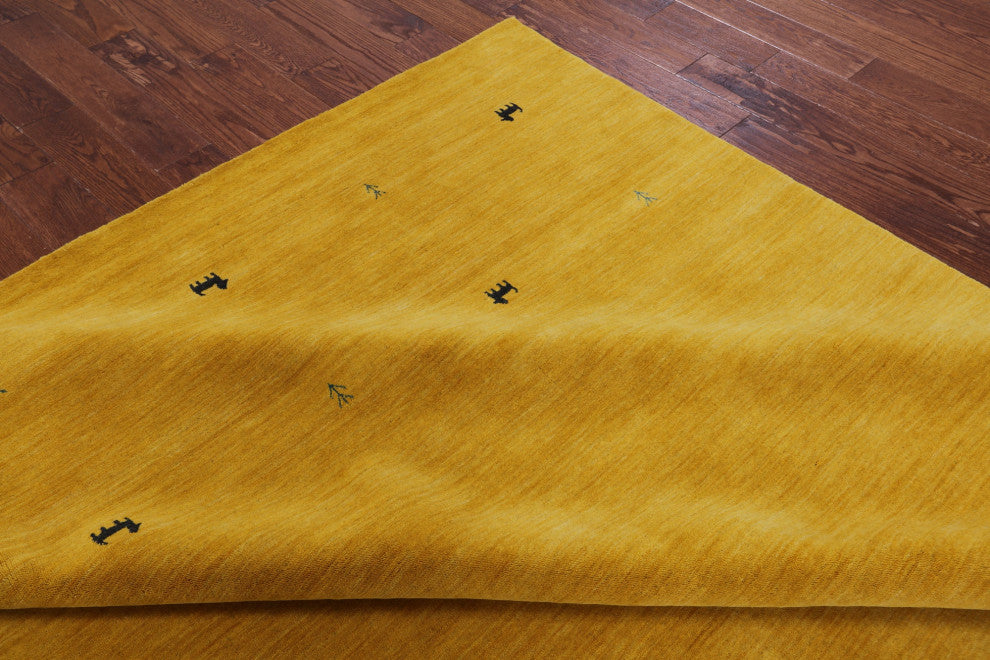 Persian Gabbeh Handmade Wool Rug 9' 0" X 12' 0" - Q15169