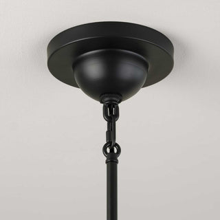 Stanza Collection One-Light New Traditional Pendant Light, Matte Black