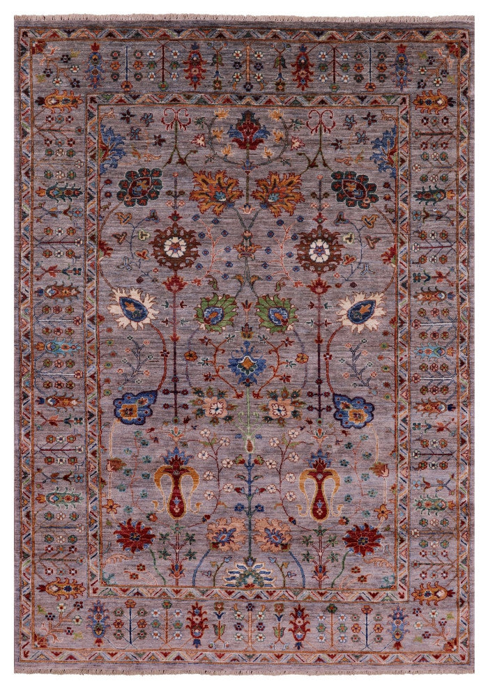 5' 7" X 7' 11" Persian Tabriz Hand-Knotted Wool Rug Q5730