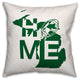 Michigan Home Football Outdoor Throw Pillow