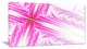Pink Fractal Cross Design, Oversized Abstract Canvas Art Print, 60x28
