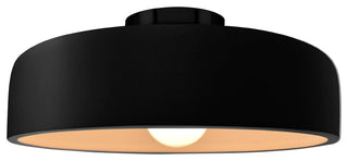 Radiance Medium Spire Semi-Flush, Matte Black Frame, Matte Black Metal, LED