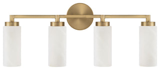 Capital Lighting 151741 Alyssa 4 Light 28"W Vanity Light - Aged Brass