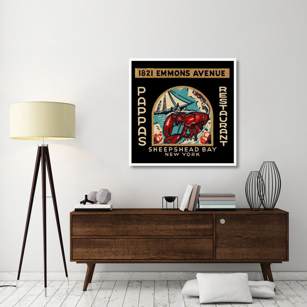 "Pappas Restaurant" Digital Paper Print by Retrolabel, 42"x42"