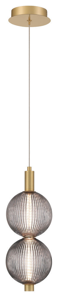 Palmas 16" LED Pendant, Gold