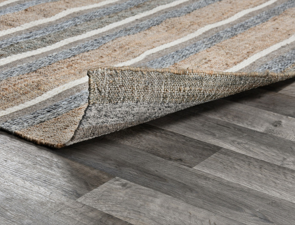 Elodie Natural Blue Multi Handwoven Area Rug by Kosas Home