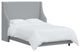 Fully Upholstered Wingback Bed, Zuma Pumice, Twin