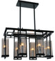 Vanna 6 Light Up Chandelier With Black Finish
